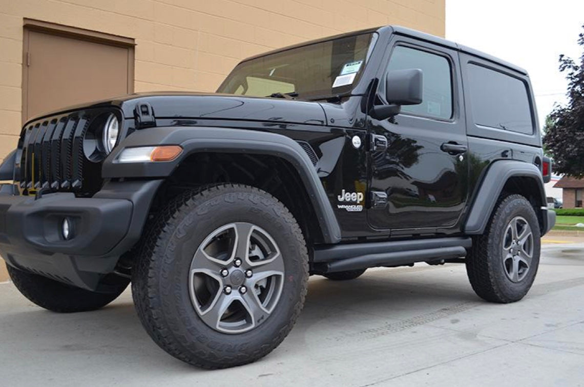 Steinjäger Armor Wrangler JL 2018 to Present Rock Sliders 2 Door JL Texturized Black