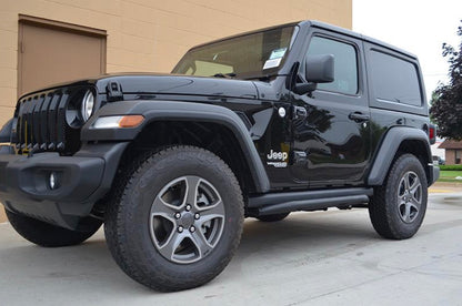 Steinjäger Armor Wrangler JL 2018 to Present Rock Sliders 2 Door JL Texturized Black