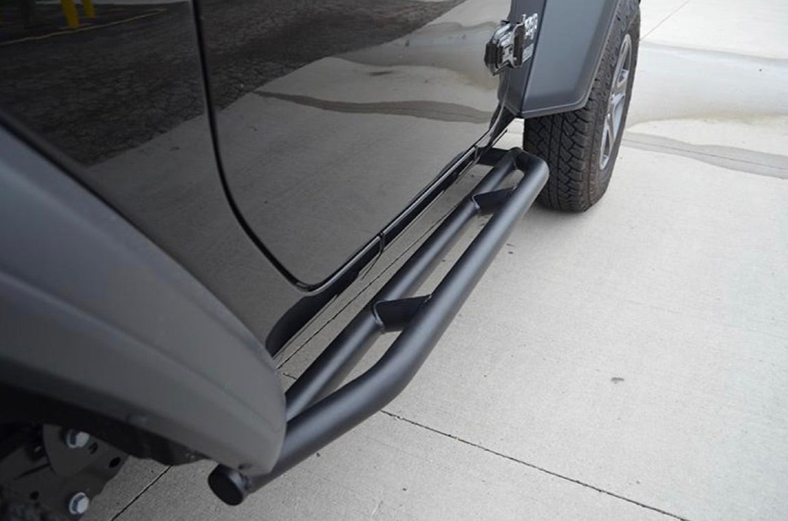 Steinjäger Armor Wrangler JL 2018 to Present Rock Sliders 2 Door JL Texturized Black