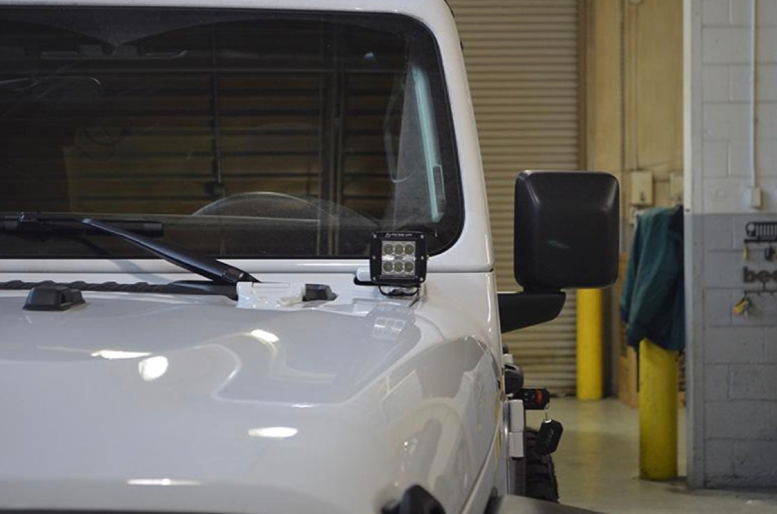 Steinjäger Exterior Accessories Wrangler JL 2018 to Present Light Mounts Cube Riser Kit