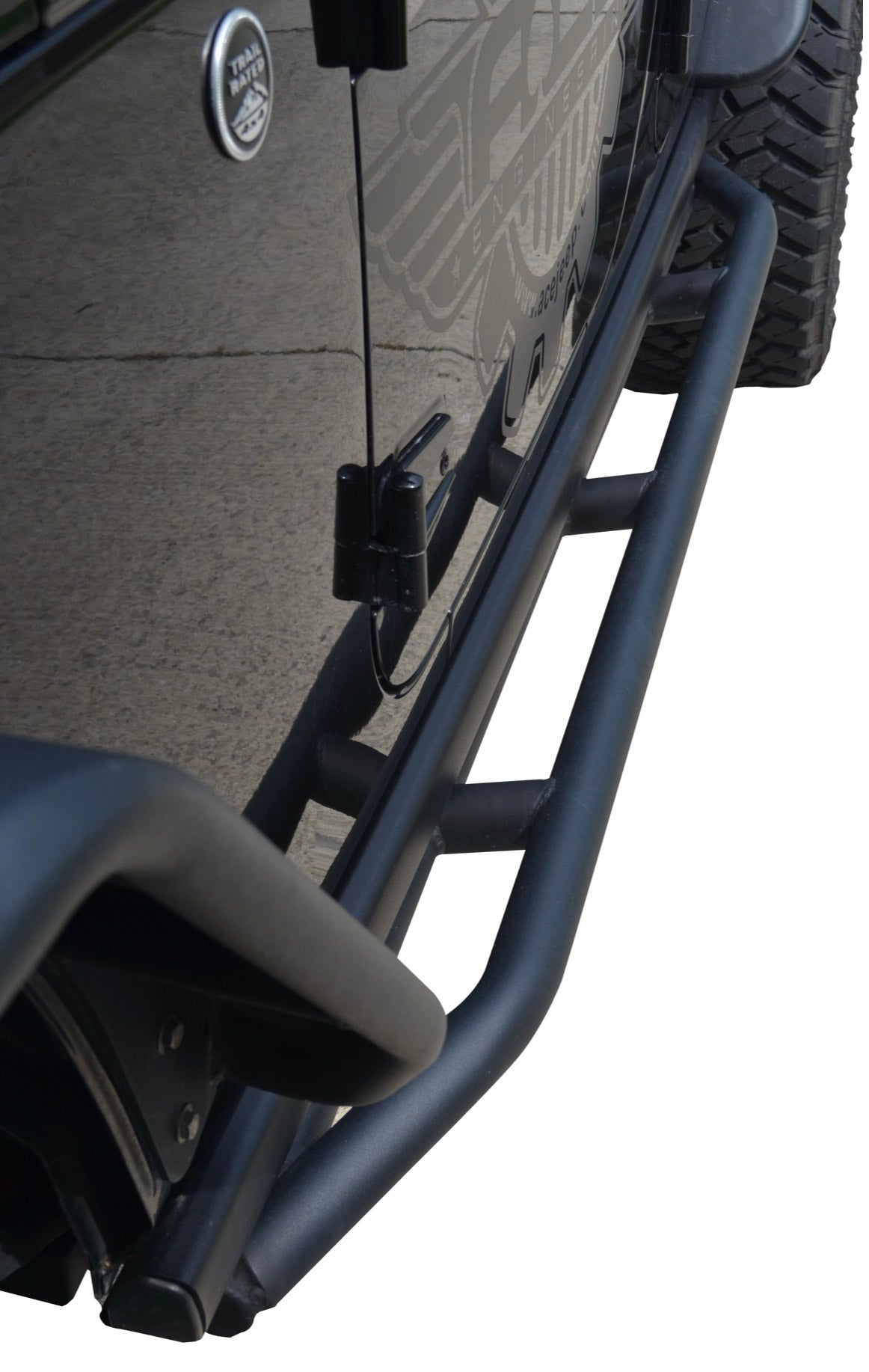 Steinjäger Armor Wrangler JK 2007-2018 Rock Sliders 4 Door Texturized Black
