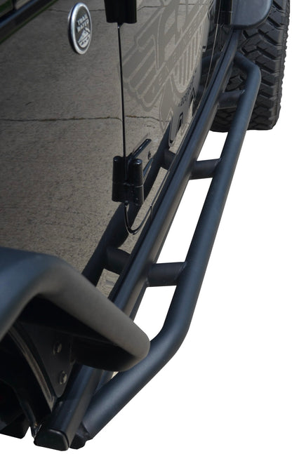 Steinjäger Armor Wrangler JK 2007-2018 Rock Sliders 4 Door Texturized Black