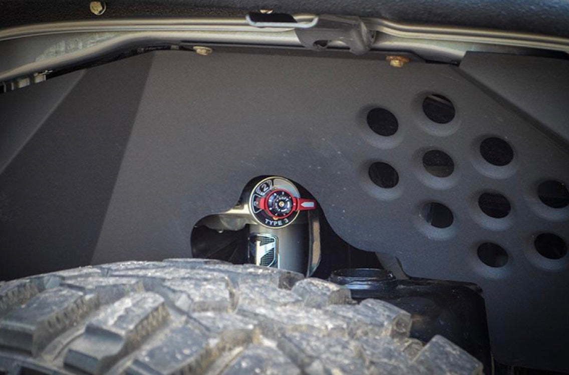 Steinjäger Fenders Wrangler JK 2007-2018 Inner Front, Fits Falcon Shocks Texturized Black
