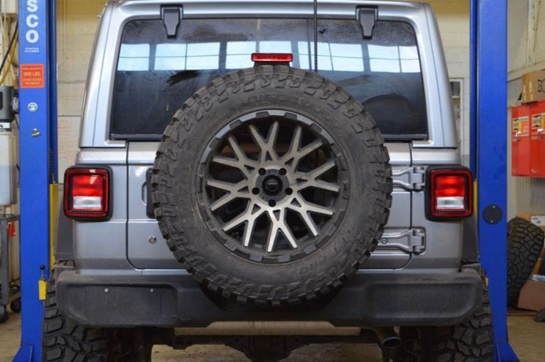 Steinjäger Wheels and Tires Wrangler JL 2018 to Present Spare Tire Riser Kit Texturized Black