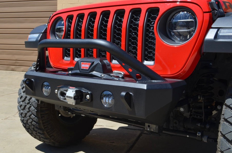 Steinjäger Bumpers Gladiator JT 2019 to Present Front, Expedition Series Bull Bar Texturized Black
