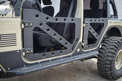 Steinjäger Doors Wrangler JK 2007-2018 Trail, Dimple Die Style Fronts Only Bare