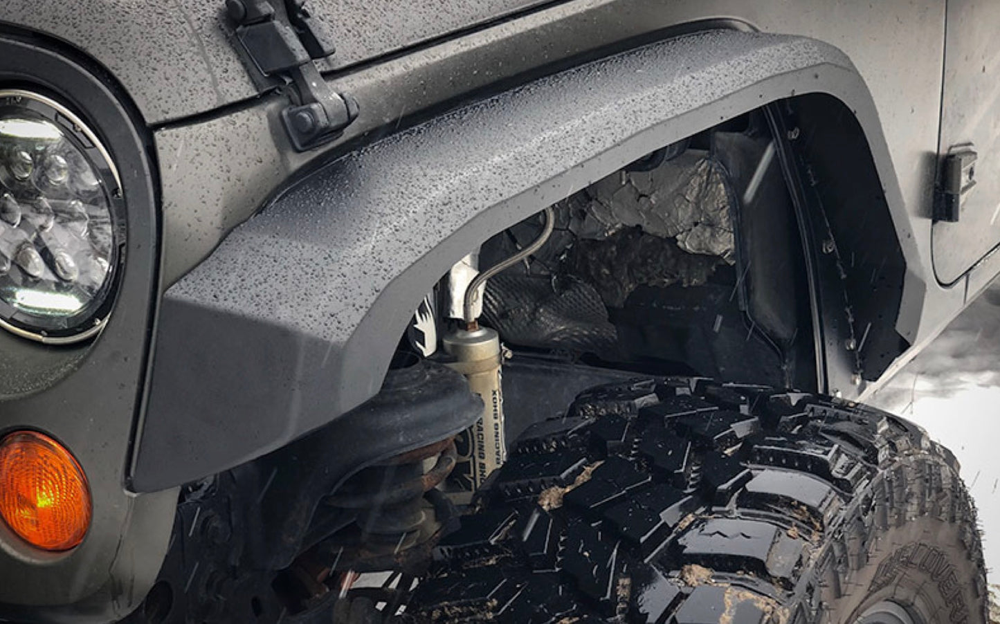 Steinjäger Fenders Wrangler JK 2007-2018 Full Set, Narrow Texturized Black With Light Provisions
