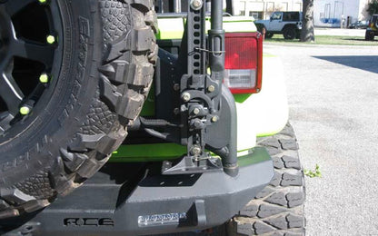 Steinjäger Recovery and Towing Wrangler JK 2007-2018 High Lift Jack Mount Fits Ace Pro Series Tire Carrier Texturized Black