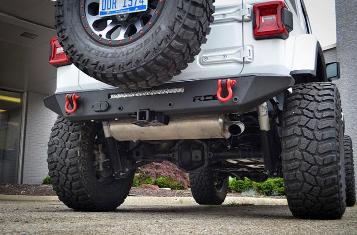 Steinjäger Bumpers Wrangler JL 2018 to Present Rear Halfback Texturized Black