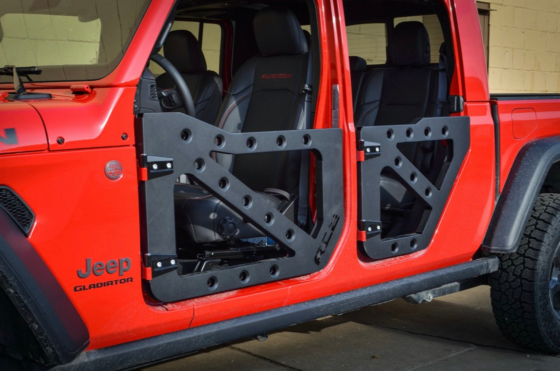 Steinjäger Doors Gladiator JT 2019 to Present Trail, Dimple Die Style Rear Only Bare