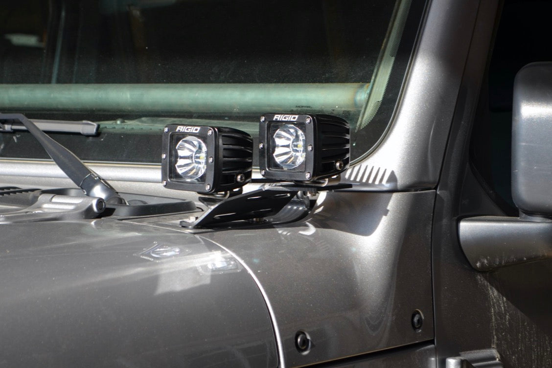Steinjäger Exterior Accessories Wrangler JL 2018 to Present Light Mounts Dual Cowl Mount Texturized Black