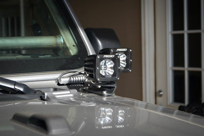 Steinjäger Exterior Accessories Wrangler JL 2018 to Present Light Mounts Dual Cowl Mount Texturized Black