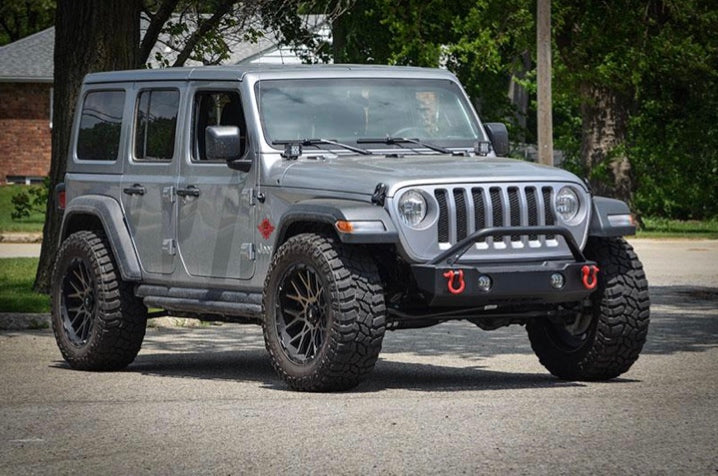 Steinjäger Bumpers Gladiator JT 2019 to Present Bull Bar and Fog Lights Texturized Black Bull Bar