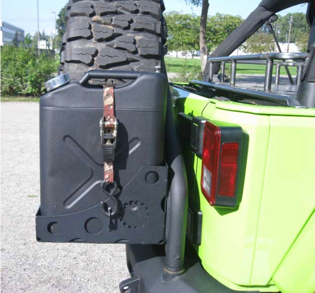 Steinjäger Bumpers Wrangler JL 2018 to Present Jerry Can Holder Texturized Black
