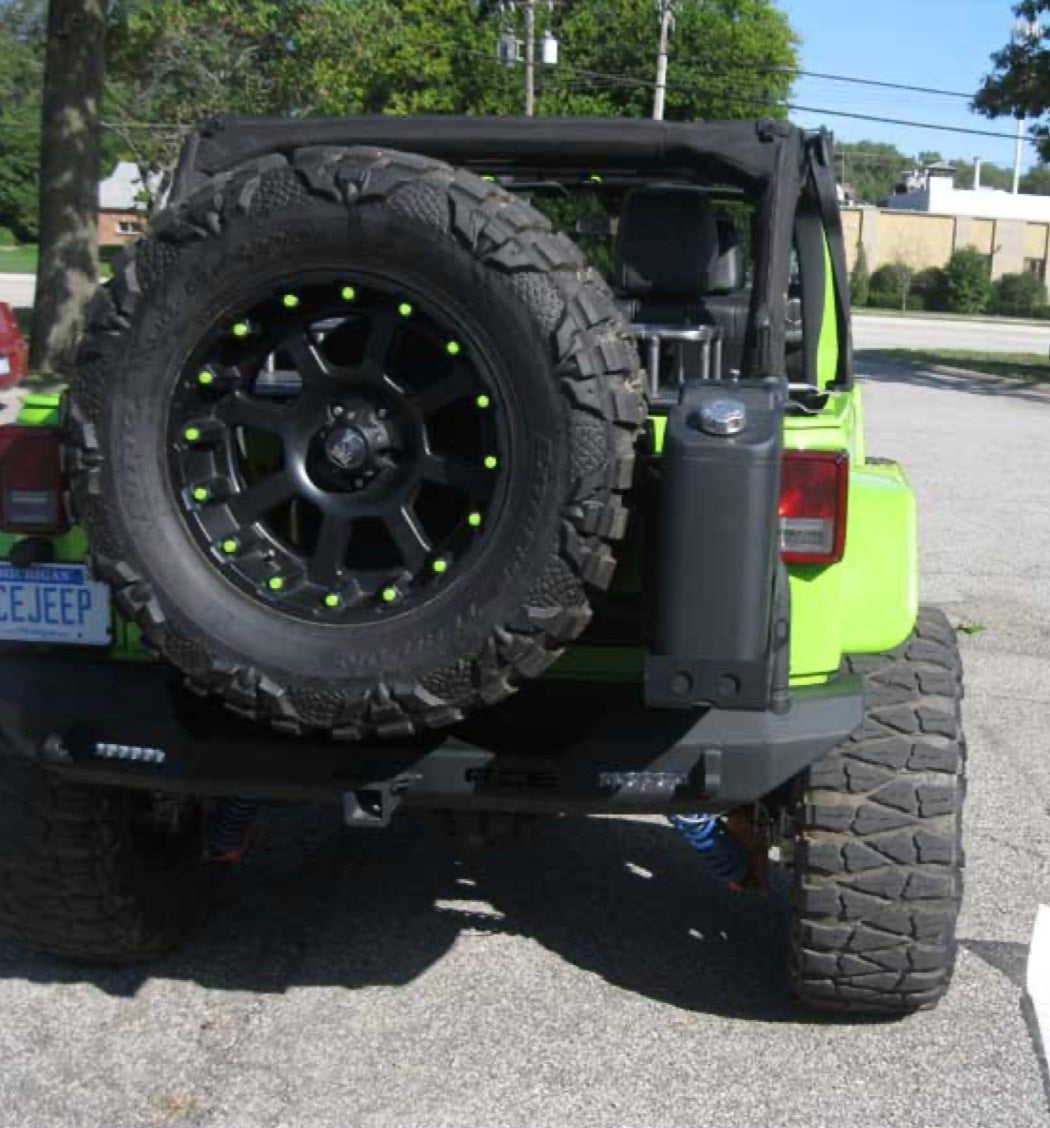 Steinjäger Bumpers Wrangler JL 2018 to Present Jerry Can Holder Texturized Black