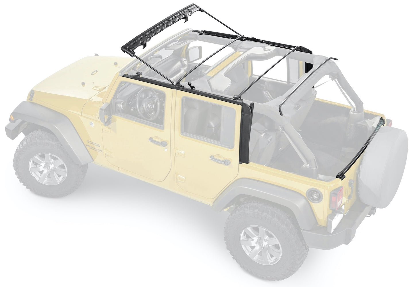 Steinjäger Top, Slant Back Kit Wrangler JK 2007-2018 4 Door