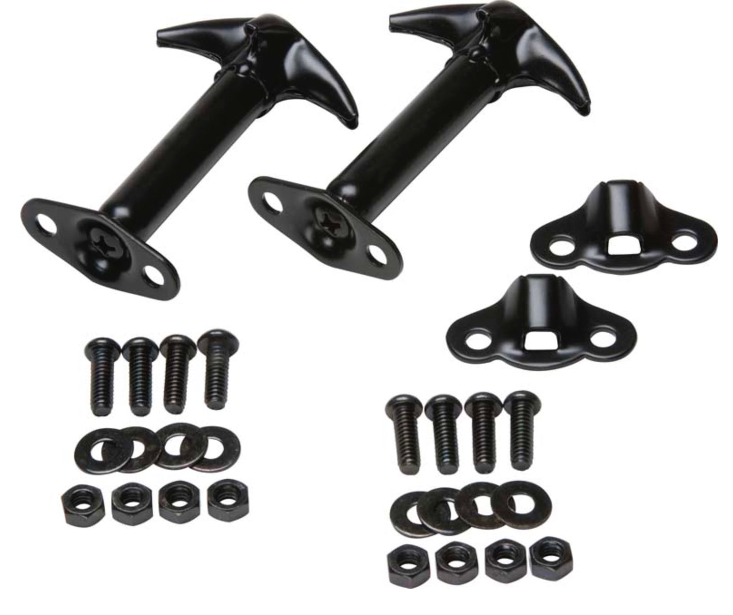 Steinjäger Exterior Accessories Wrangler YJ 1987-1995 Hood Flutter Linkage Black Stainless Steel