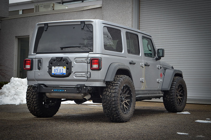 Steinjäger Exterior Accessories Wrangler JL 2018 to Present License Plate Brackets Texturized Black