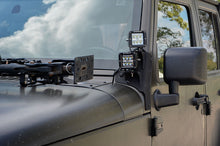 Steinjäger Exterior Accessories Wrangler JK 2007-2018 Texturized Black Light Mounts A-Pillar Double Light Mount