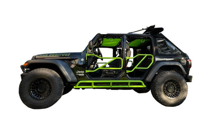 Steinjäger Armor Wrangler JK 2007-2018 Rock Sliders 4 Door Gecko Green