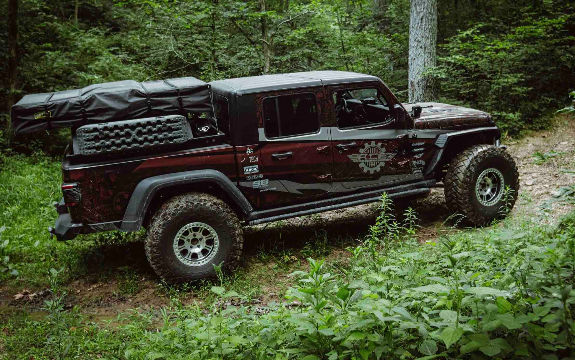 Steinjäger Armor Gladiator JT 2019 to Present Rock Sliders Texturized Black