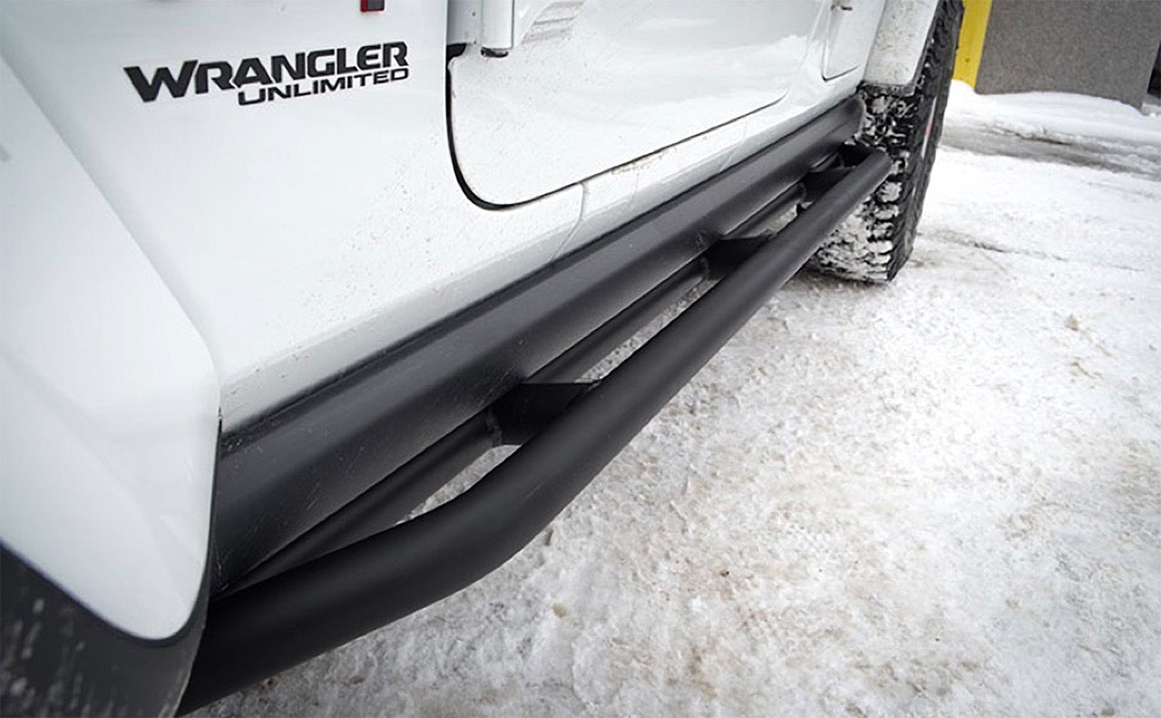 Steinjäger Armor Wrangler JL 2018 to Present Rock Sliders 4 Door JLU Black