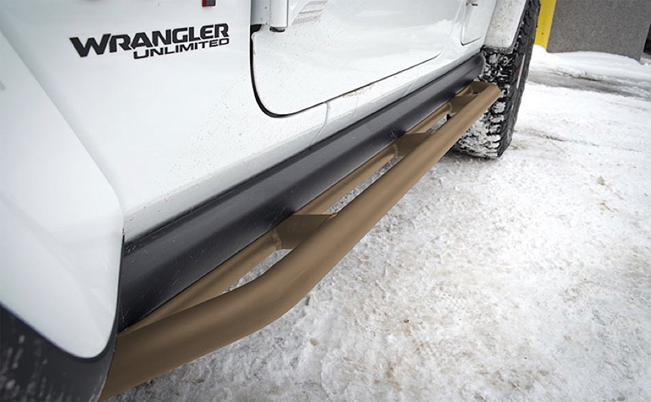Steinjäger Armor Wrangler JL 2018 to Present Rock Sliders 4 Door JLU Military Beige
