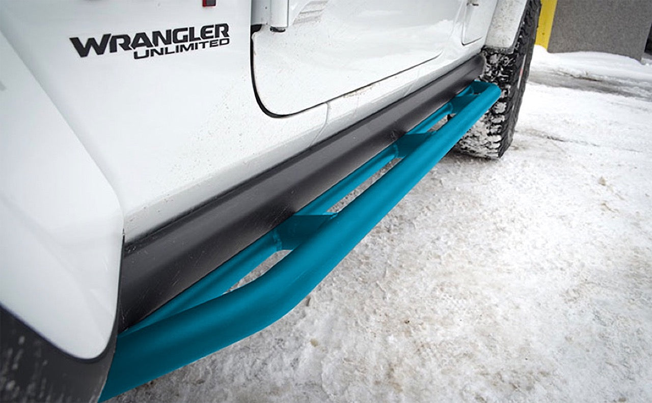 Steinjäger Armor Wrangler JL 2018 to Present Rock Sliders 4 Door JLU Playboy Blue