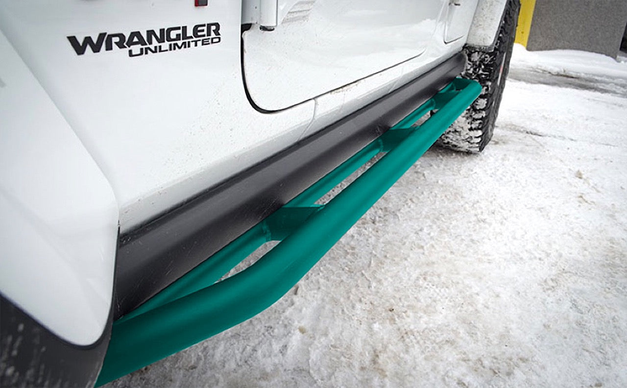 Steinjäger Armor Wrangler JL 2018 to Present Rock Sliders 4 Door JLU Teal