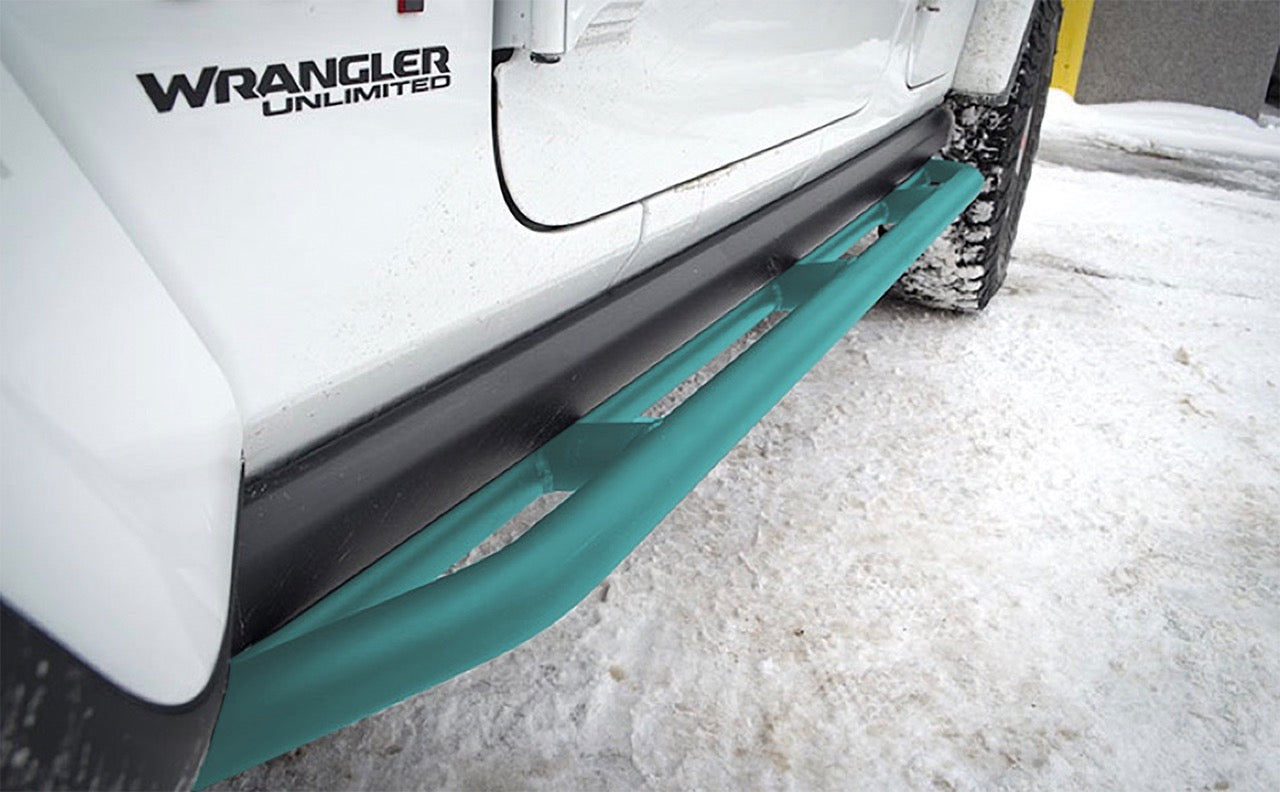 Steinjäger Armor Wrangler JL 2018 to Present Rock Sliders 4 Door JLU Tiffany Blue