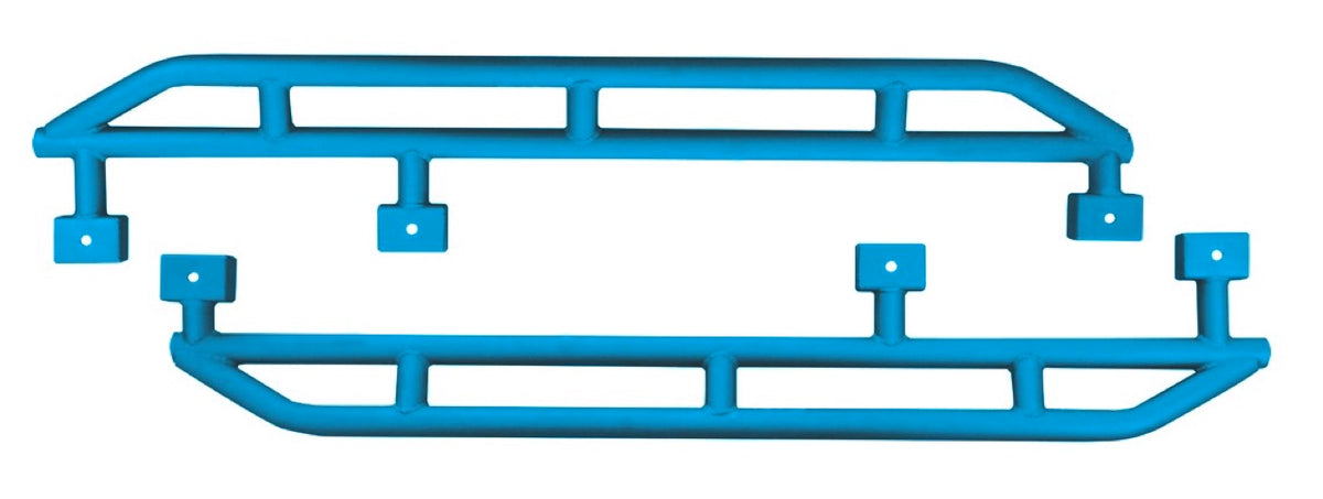 JKU Heavy-Duty Rock Slider Kit - Playboy Blue