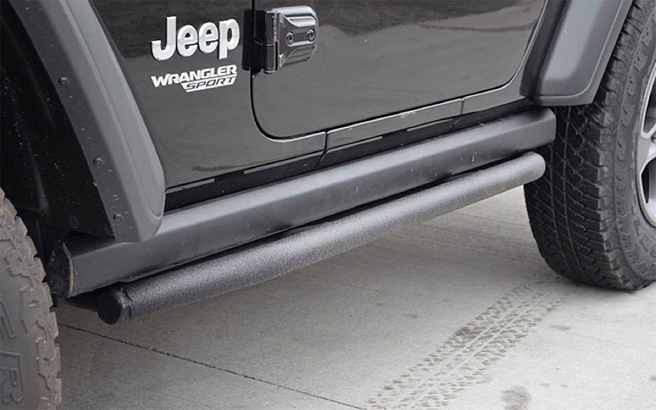 Steinjäger Armor Wrangler JL 2018 to Present Rock Sliders 2 Door JL Gray Hammertone