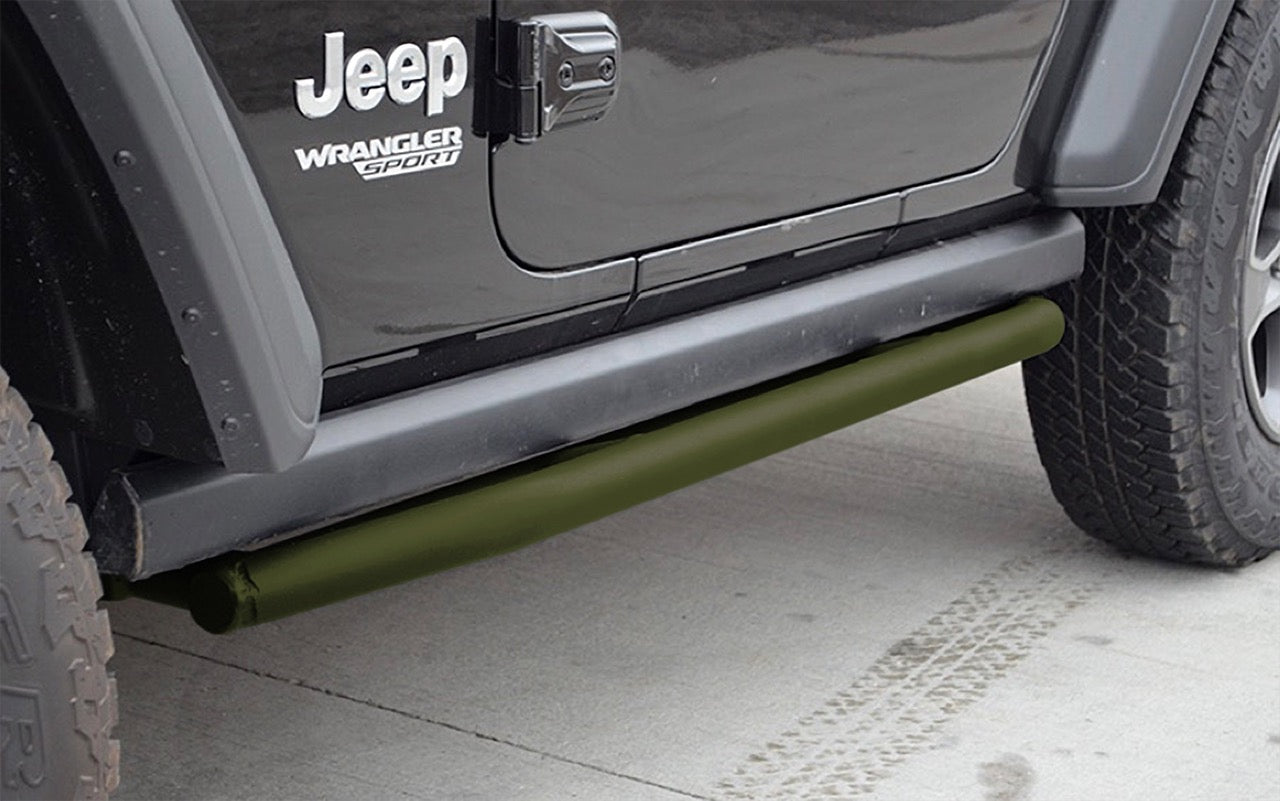 Steinjäger Armor Wrangler JL 2018 to Present Rock Sliders 2 Door JL Locas Green
