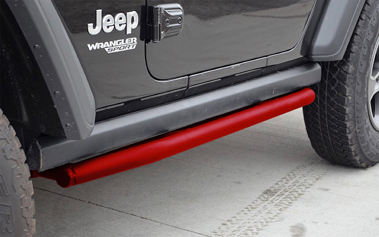 Steinjäger Armor Wrangler JL 2018 to Present Rock Sliders 2 Door JL Red Baron