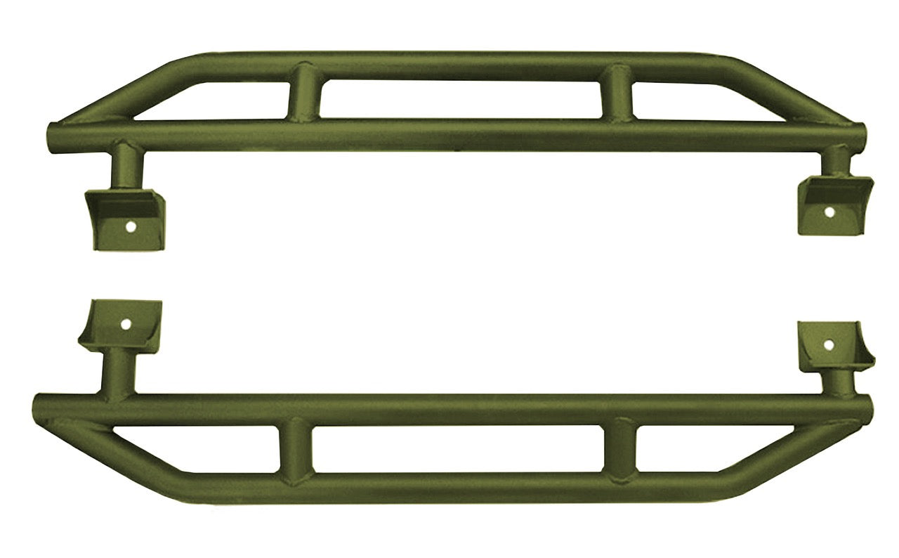 Steinjäger Armor Wrangler JK 2007-2018 Rock Sliders 2 Door Locas Green