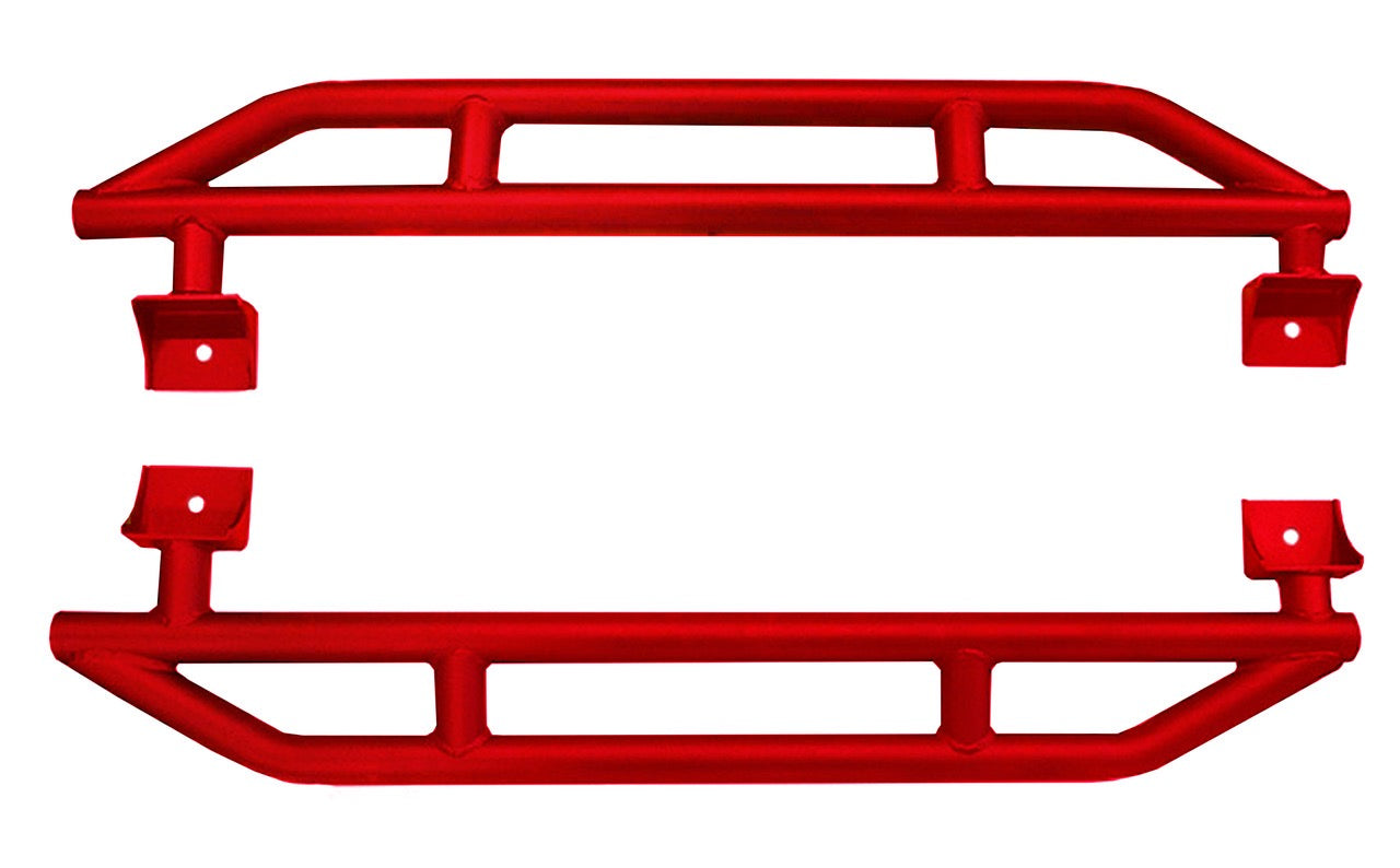 Steinjäger Armor Wrangler JK 2007-2018 Rock Sliders 2 Door Red Baron