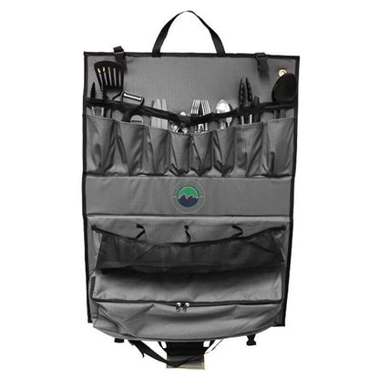 Overland Vehicle Systems Overland Kitchen Kit - 24 Piece Cooking and Utensil Kit, Hanging Carrying Case