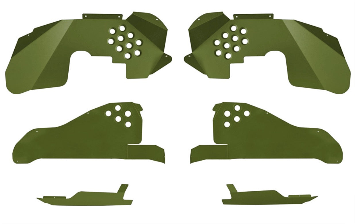 Steinjäger Fenders Wrangler JK 2007-2018 Inner Full Kit, Fronts, Rears, Front Inserts Locas Green