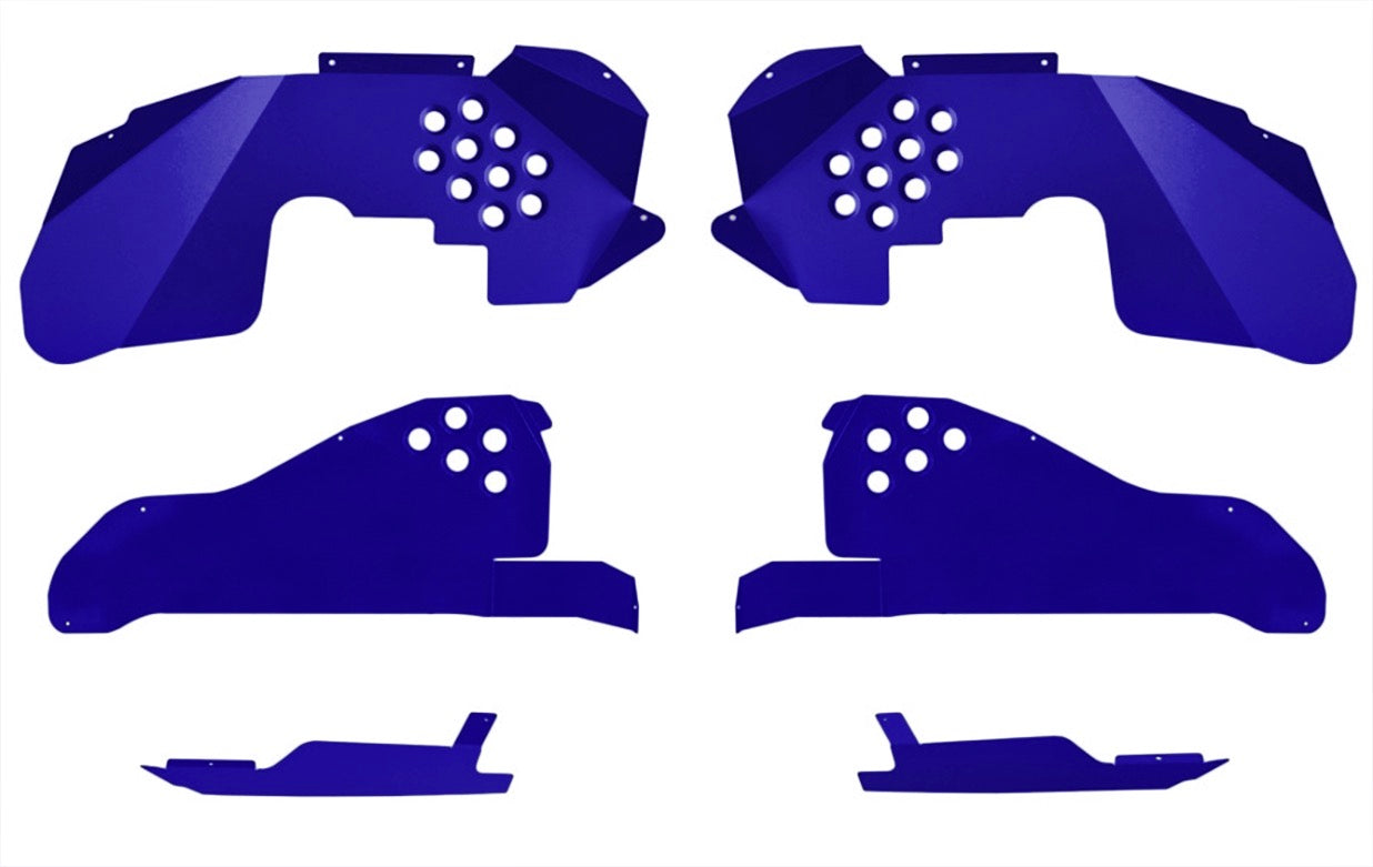 Steinjäger Fenders Wrangler JK 2007-2018 Inner Full Kit, Fronts, Rears, Front Inserts Southwest Blue