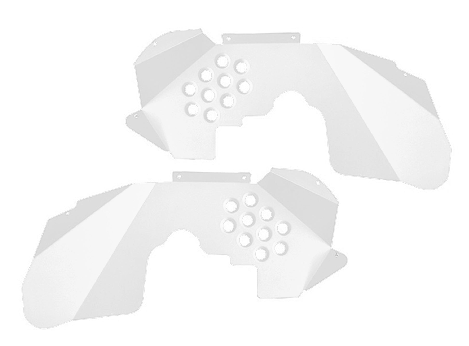 Steinjäger Fenders Wrangler JK 2007-2018 Inner Front, Fits Falcon Shocks Cloud White
