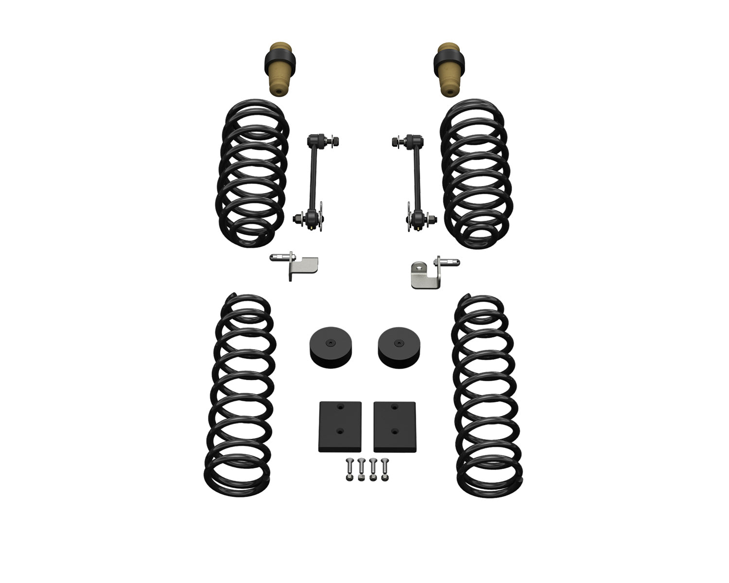 07-18 Wrangler JK 4 Door 1.5 Inch Sport ST1 Spring Lift System No Shocks TeraFlex