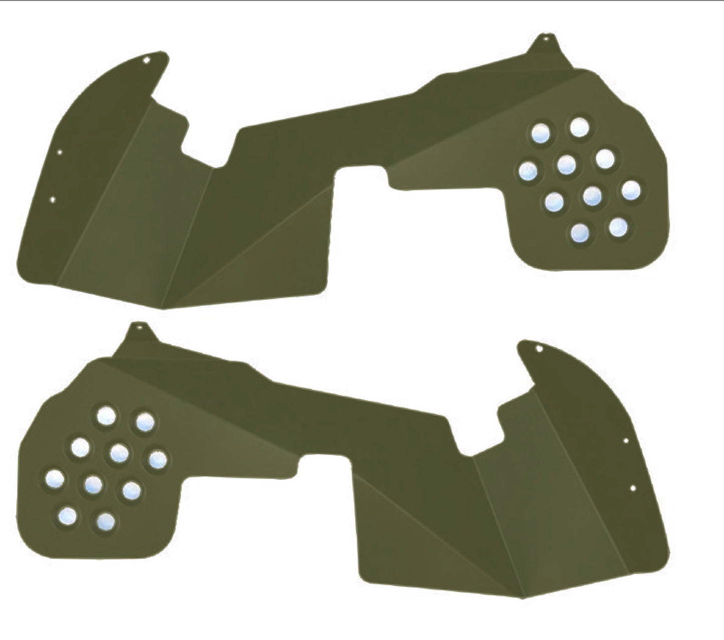 Steinjäger Fenders Wrangler JL 2018 to Present Inner Front Only Locas Green