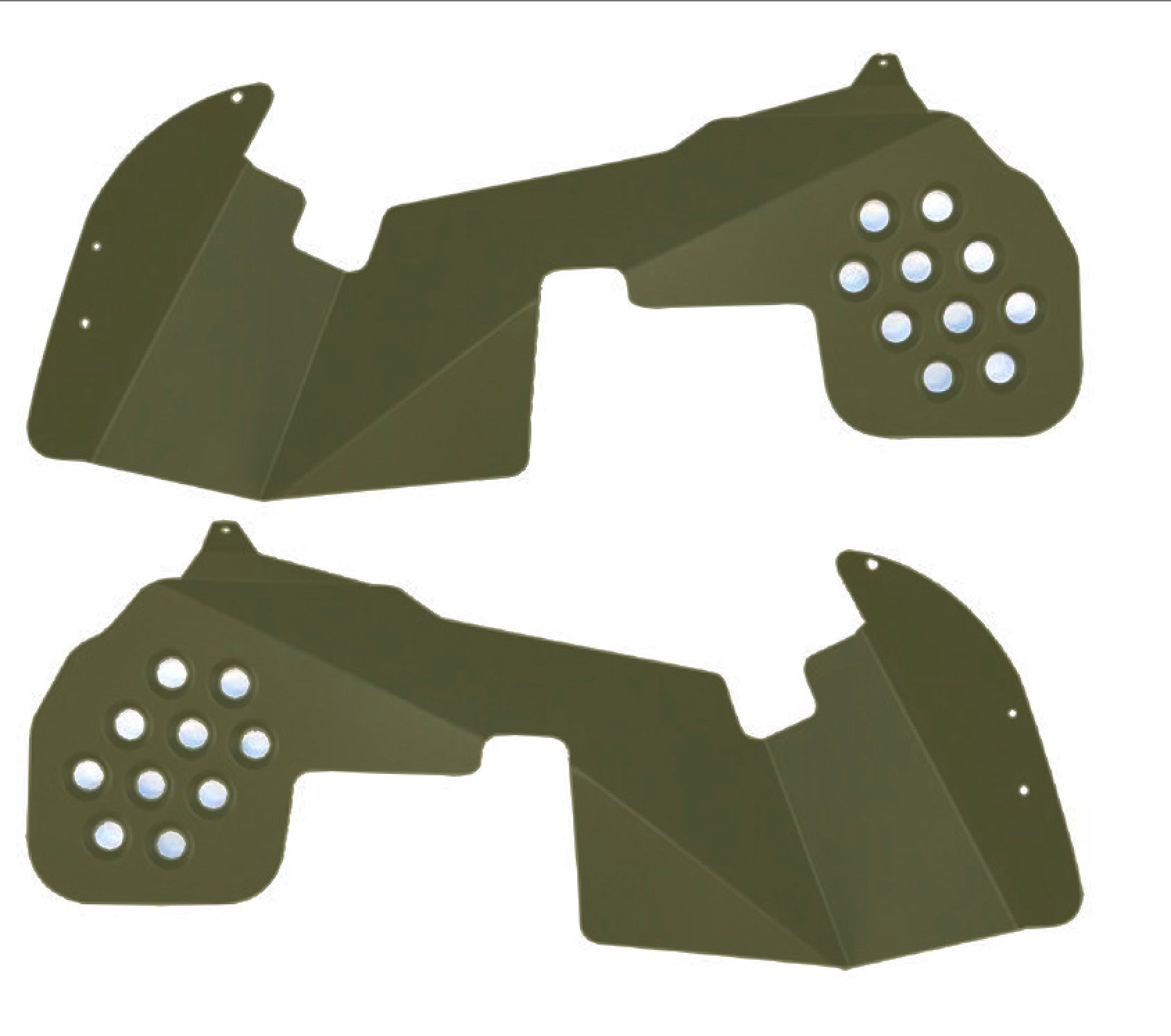 Steinjäger Fenders Wrangler JL 2018 to Present Inner Front Only Locas Green