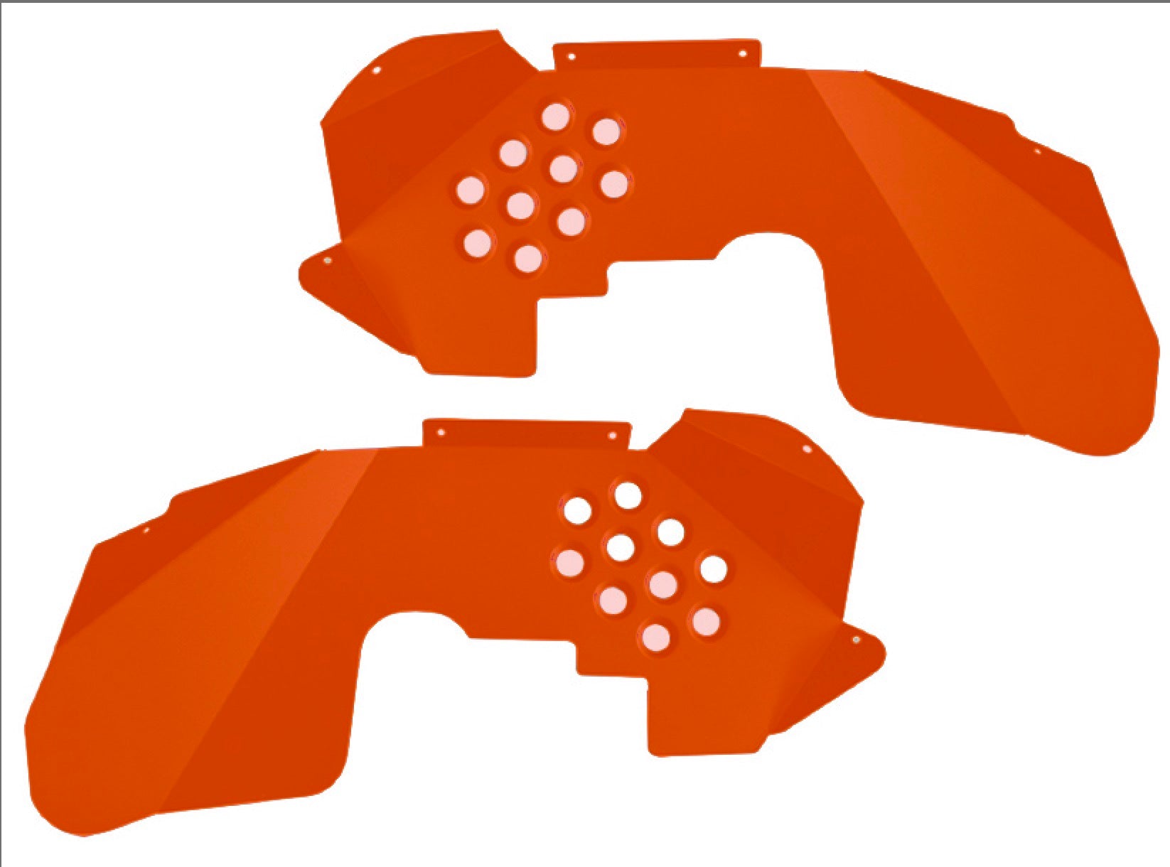 Steinjäger Fenders Wrangler JK 2007-2018 Inner Front Fluorescent Orange