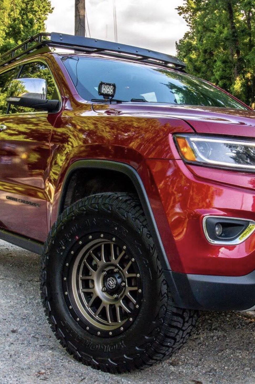 Steinjäger Exterior Accessory Grand Cherokee WK2 2010-2020 Ditch Light Bracket Texturized Black