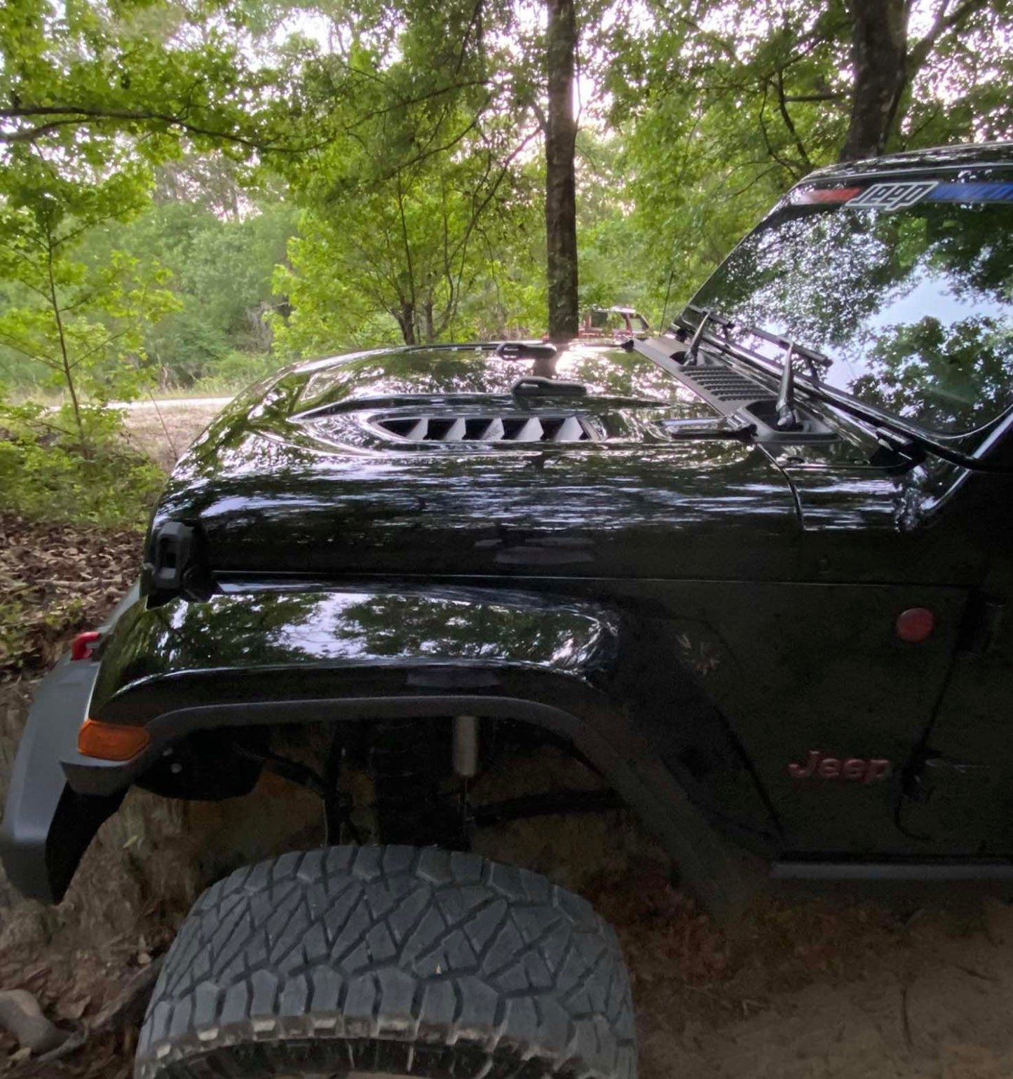 Steinjäger Exterior Accessory Wrangler JL 2018 to Present Hood Vent Kit Texturized Black Rubicon