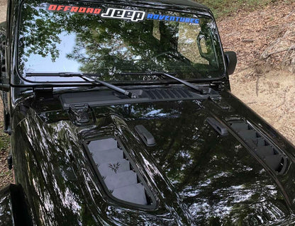 Steinjäger Exterior Accessory Gladiator JT 2019 to Present Hood Vent Kit Texturized Black Rubicon