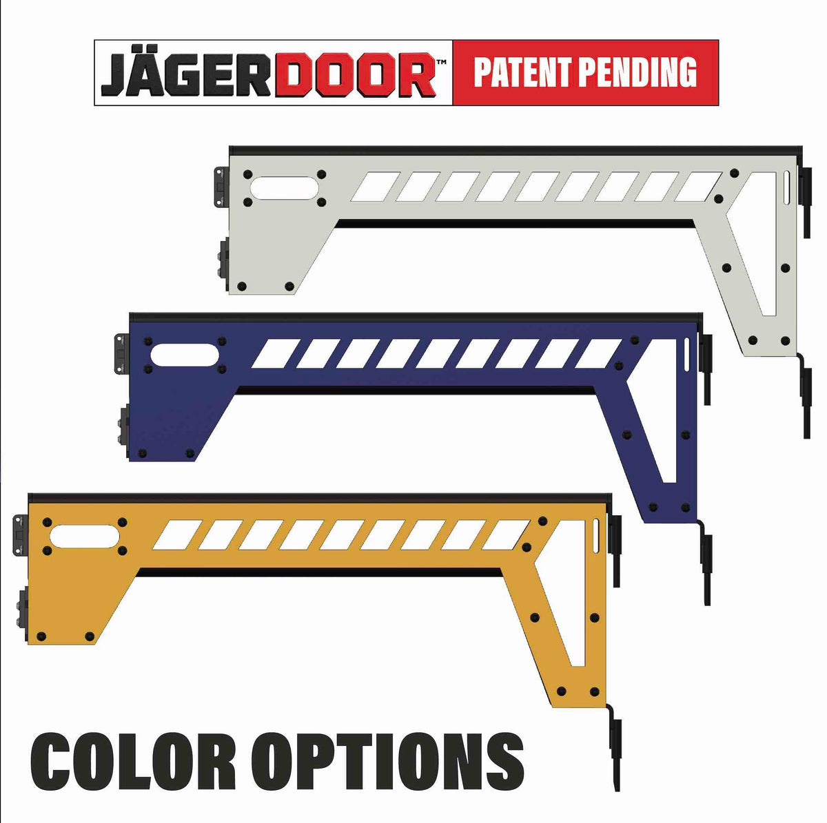Steinjäger Doors Gladiator JT 2019 to Present JagerDoor Front Doors Fluorescent Orange