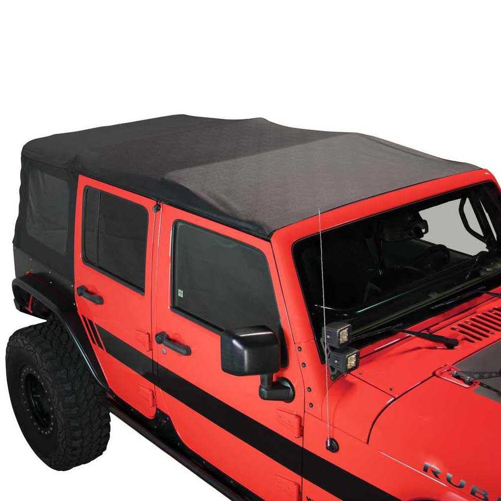 King 4WD Replacement Soft Top - Black Diamond - JK 2 Door 2007-2009