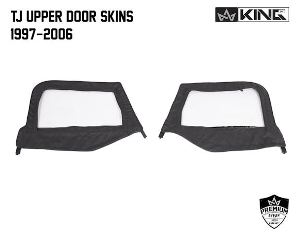 King 4WD Replacement Soft Upper Doors - Pair - TJ